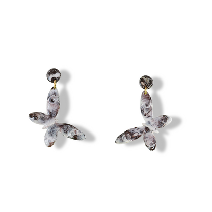 Earrings Leaf base Circular