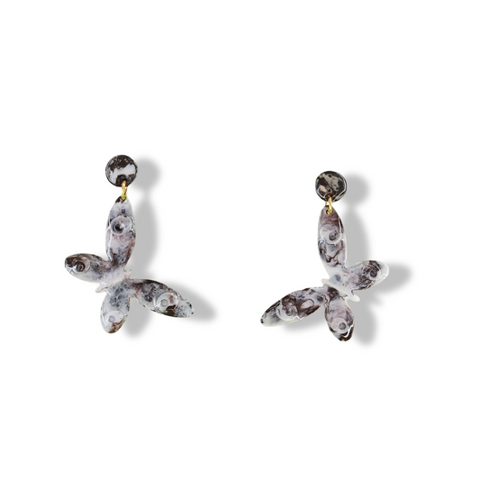 Earrings Leaf base Circular